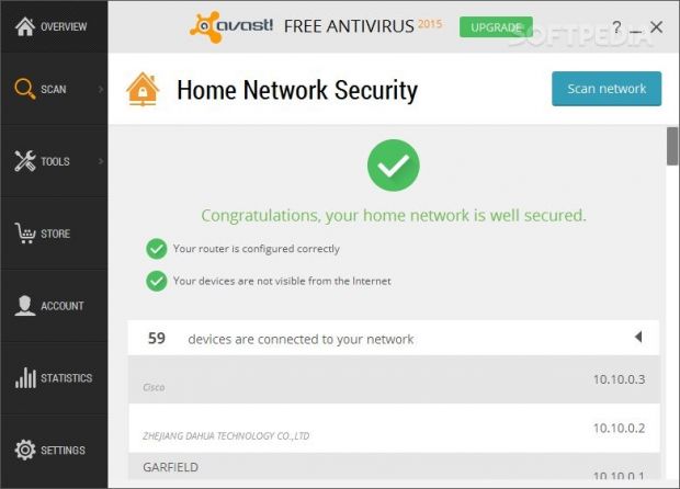 The Home Network Security feature scans a user’s home network and routers for potential vulnerabilities.