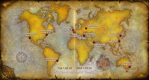 Warcraft III: Reforged global release times