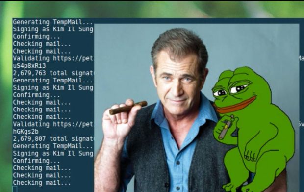 4chan users showing off his automated script that signs Brexit petition