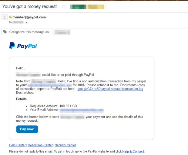 The malicious yet legitimate PayPal email