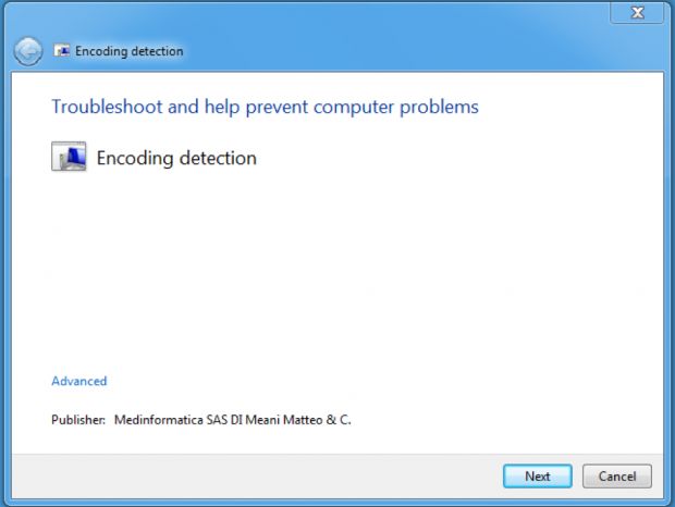 Windows troubleshooting window secretly installing malware