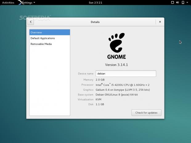 Debian GNU/Linux 8.8 GNOME