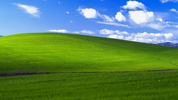 This is Bliss, the famous Windows XP wallpaper