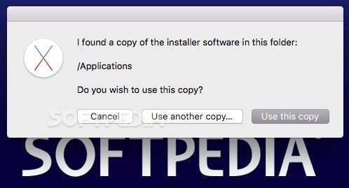 The DiskMaker X app offers you the possibility to choose the copy of the installer software you want to use