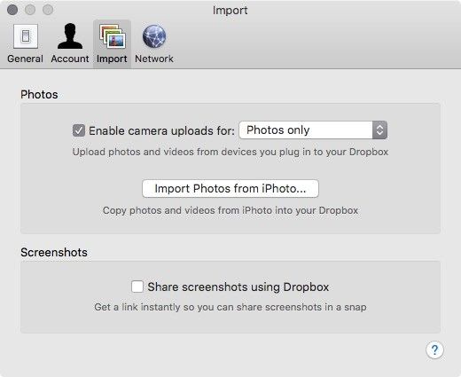 Dropbox on OS X
