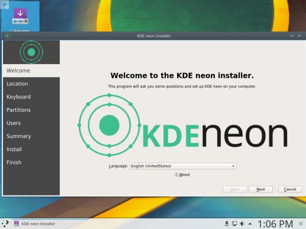 Installing KDE Neon with Calamares