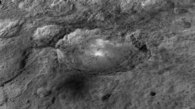 Impact crater on Ceres