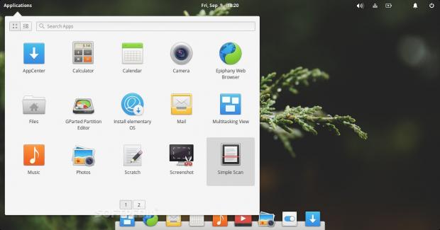 elementary OS 0.4 - the Applications Menu