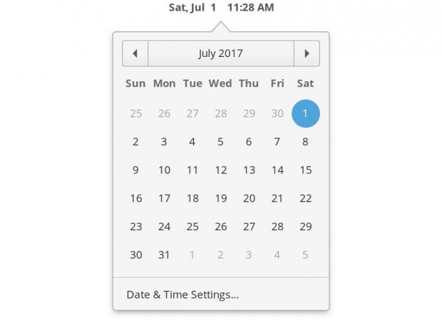 Date & Time indicator has a new look
