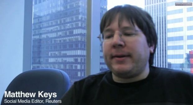 Matthew Keys during an interview while working for Reuters
