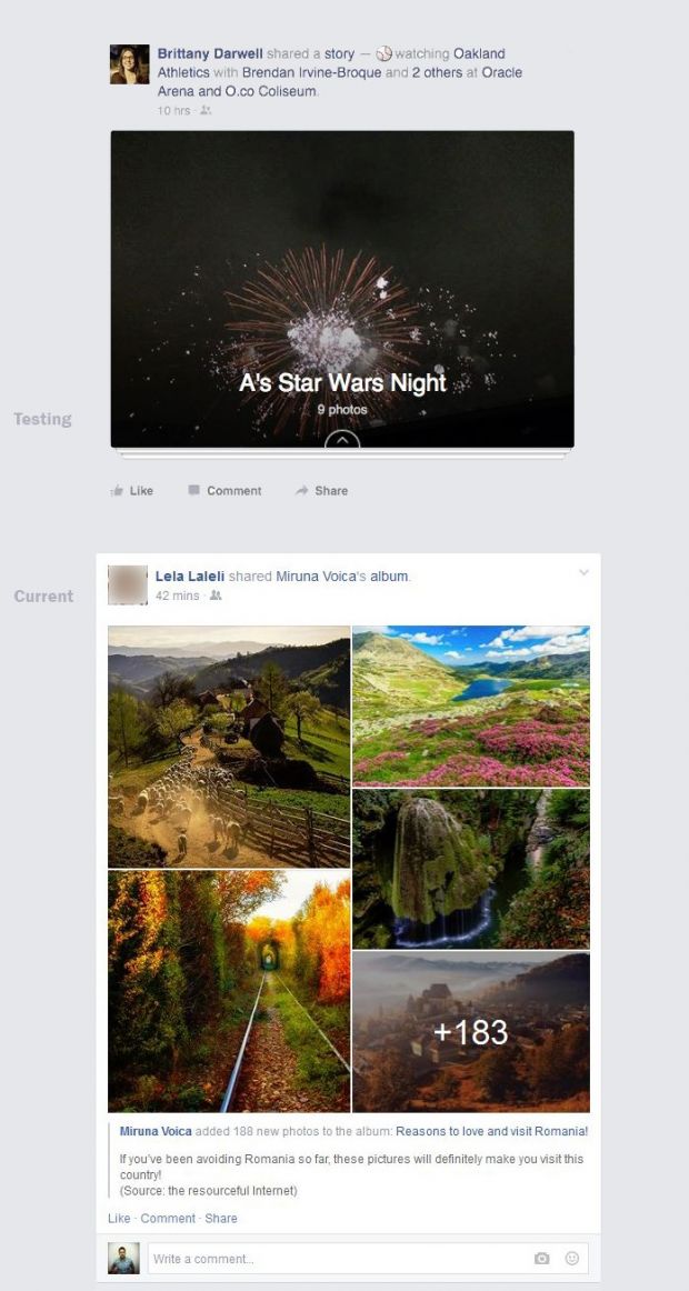 Facebook's new photo sharing format