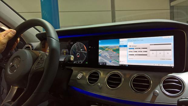 The in-car display can be used to connect a Windows phone