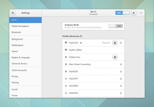 The new GNOME Settings app