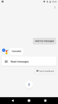 Google Assistant with the ability to interact with messages