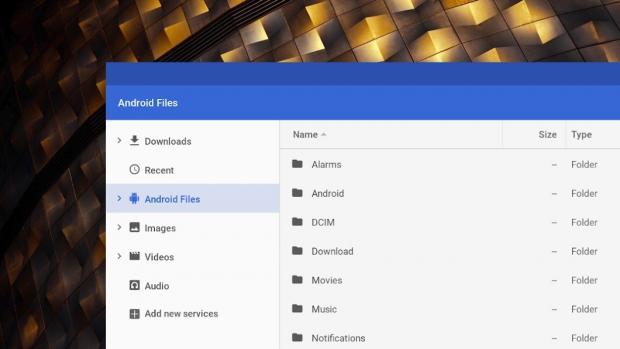 Managing Android files in Chrome OS