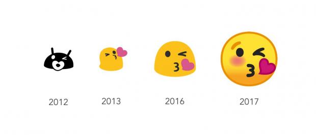 Emojis over the years