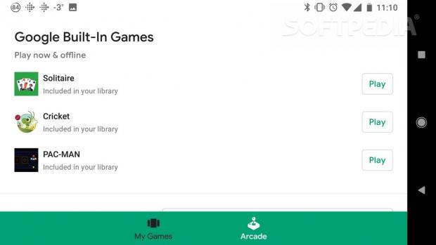 Games installed by default