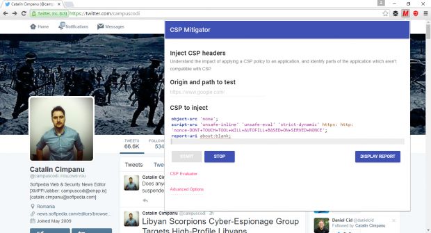 CSP Mitigator Chrome extension