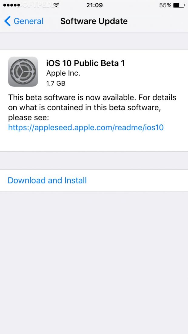 iOS 10 Public Beta 1