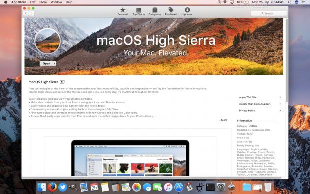 macos high sierra 10.13 installer download