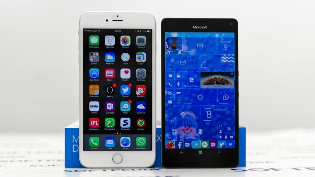 iPhone 6s Plus and Lumia 950 XL