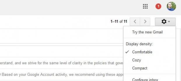 Enabling the new Gmail UI can be done from Settings