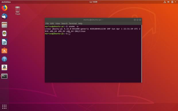 Ubuntu 18.04 powered by Linux kernel 4.16