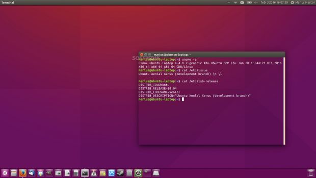 Ubuntu 16.04 LTS with bottom Unity Launcher