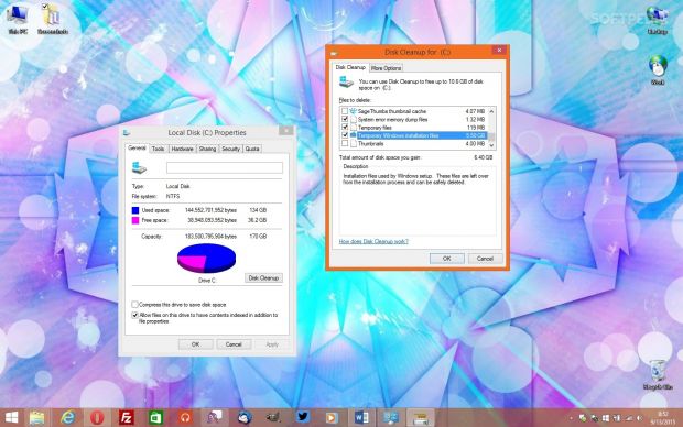 Disk Cleanup can automatically remove Windows 10 files