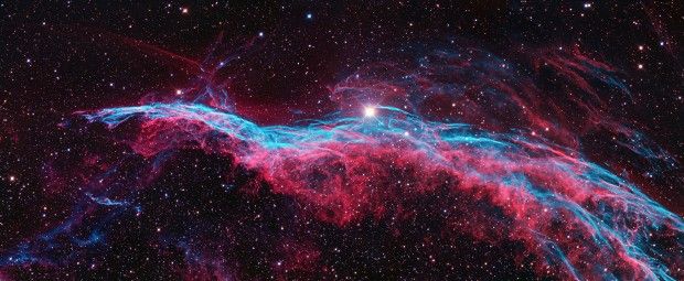 A wider view of the Veil Nebula