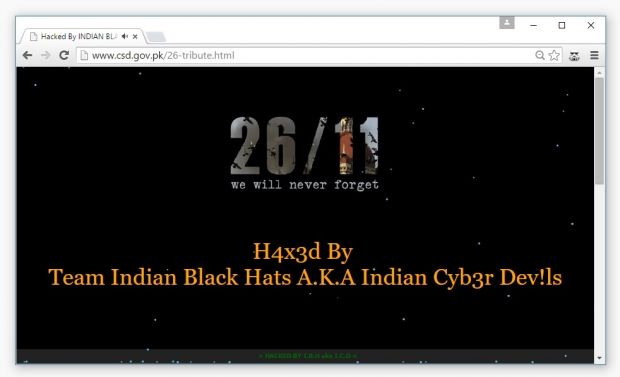 Pakistani website defaced in November 2015