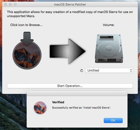 MacOS Sierra Custom Installer