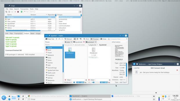 Liquidshell desktop environment