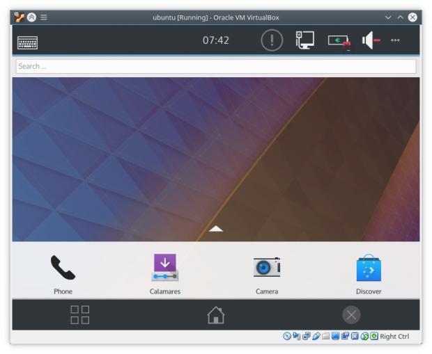 KDE Plasma Mobile on VirtualBox