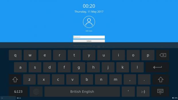 Virtual keyboard on Log In and Lock Screen