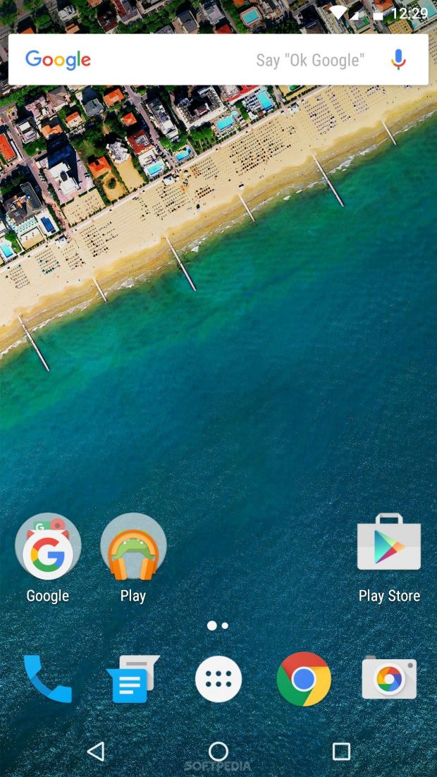 LG Nexus 5X clean homescreen