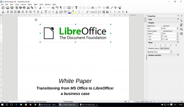 LibreOffice 5.1 Writer Editing