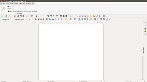 New toolbar for Writer