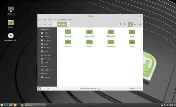 Linux Mint 19 Beta Cinnamon - File manager