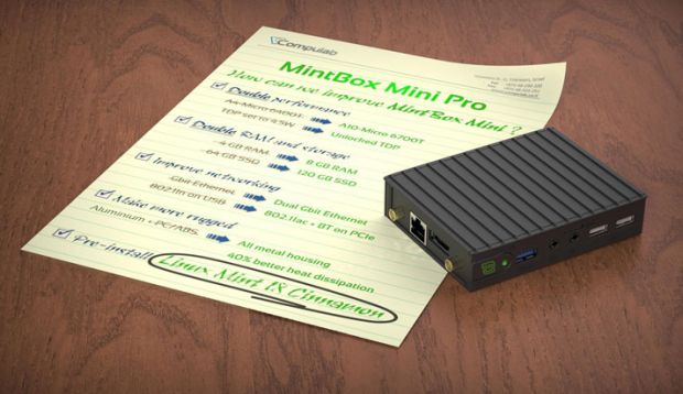Mintbox Mint Pro ships with Linux Mint 18 Cinnamon