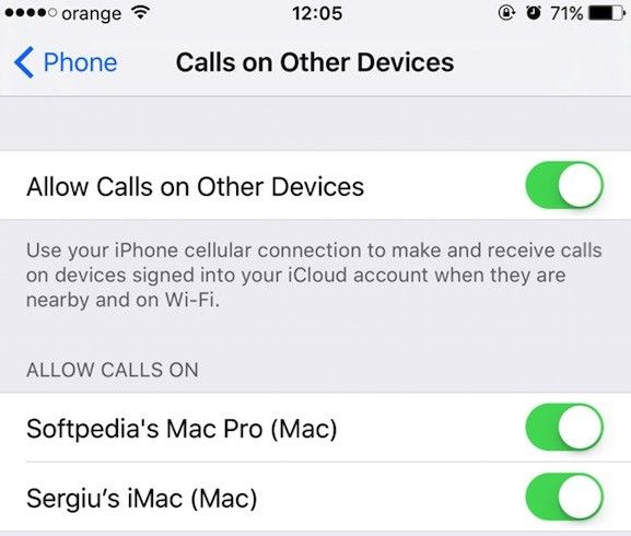 Enabling Calls on Other Devices in iOS