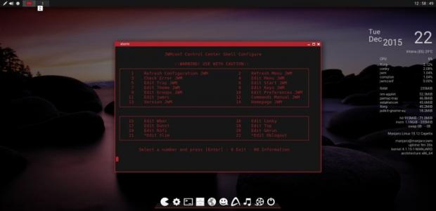 Manjaro Linux JWM Edition 15.12