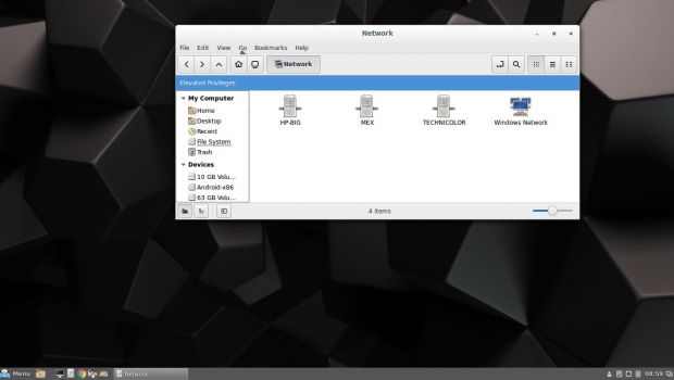 Cinnamon 3.0.5 Desktop with Samba