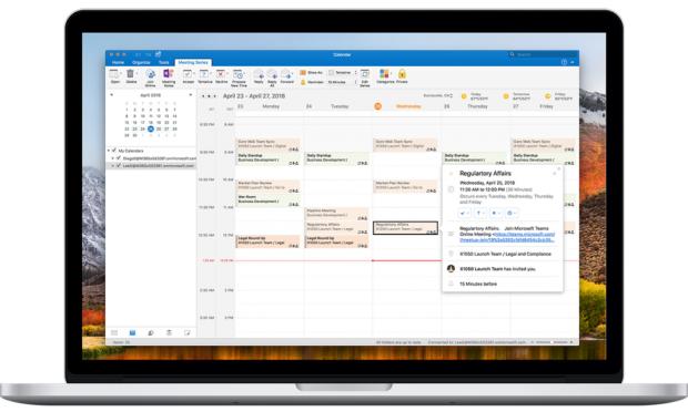 Multiple time zone support in Outlook