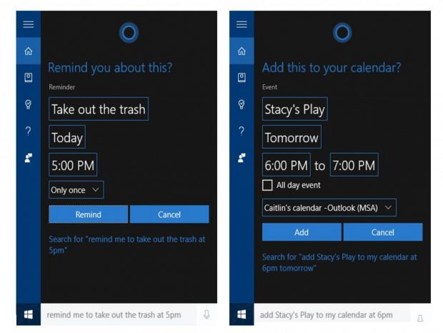 Cortana improvements available in the latest update