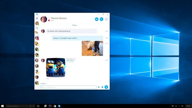 The new Skype app will be able to adapt to different screen sizes