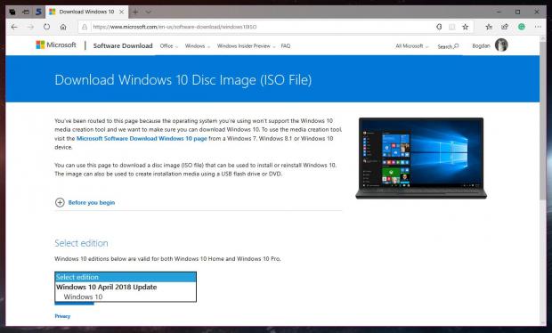 Microsoft Will Release Windows 10 Version 1809 ISOs When Rollout Resumes