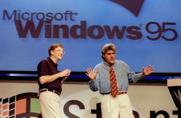 Bill Gates introduces the new Windows 95