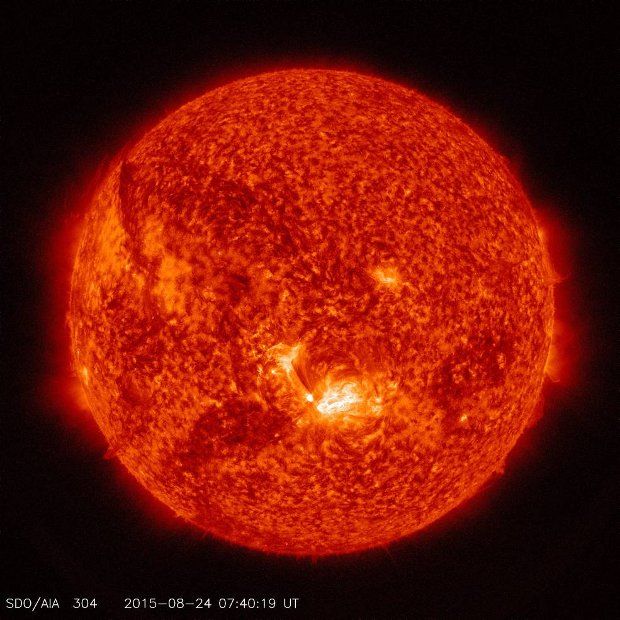 Solar flare documented this August 24