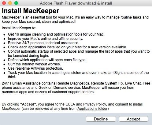 Adware.Mac.WeDownload.1 tries to trick users into installing PUPs